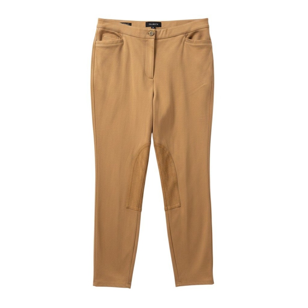 Talbots Skinny Ankle Equestrian Ponte Stretch Riding Pants Sz 10 Tan Old Money